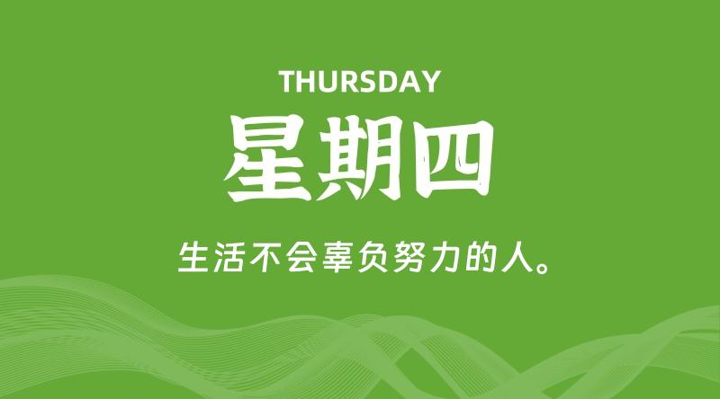 09月10日，星期四, 每天60秒读懂全世界！